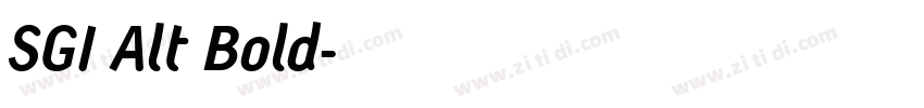 SGI Alt Bold字体转换